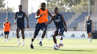 Último treino antes do jogo contra o Celta