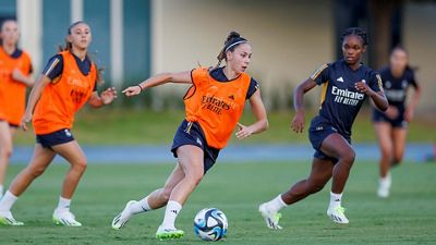 Último entrenamiento antes del partido contra Tigres Femenil