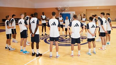 Real Madrid basketball team get pre-season training underway
