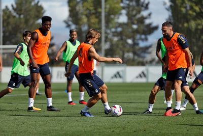 entrenamiento del real madrid