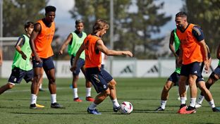 O Real Madrid prepara o jogo contra o Getafe