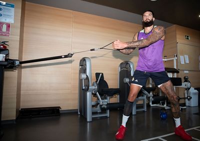entrenamiento del real madrid de baloncesto