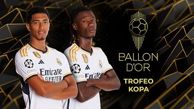 Bellingham e Camavinga, nomeados para o Troféu Kopa 2023