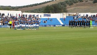 Minuto de silencio en el Linares-Castilla por las víctimas del terremoto en Marruecos