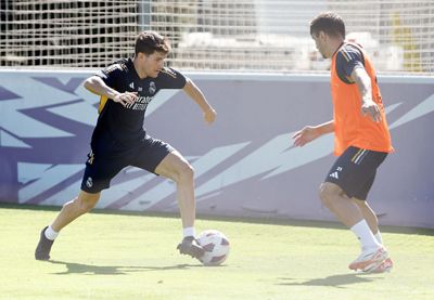 entrenamiento del real madrid