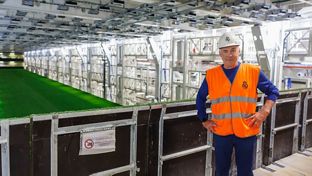 Ancelotti, en el hipogeo del Bernabéu