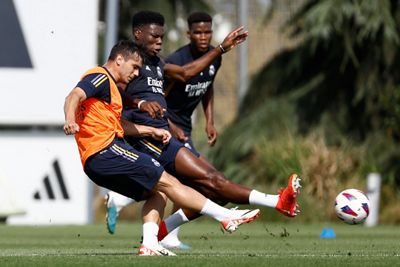 entrenamiento del real madrid