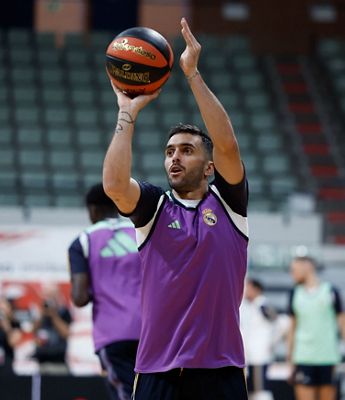 entrenamiento del real madrid de baloncesto
