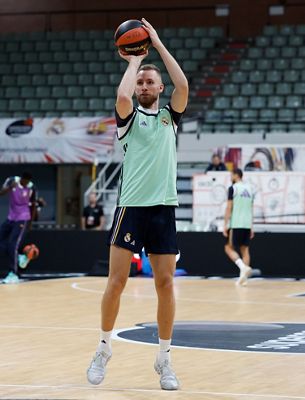 entrenamiento del real madrid de baloncesto