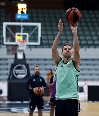 entrenamiento del real madrid de baloncesto