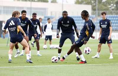 entrenamiento del real madrid