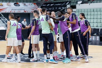 entrenamiento del real madrid de baloncesto