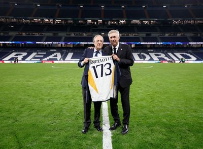 ancelotti cumple 173 victorias con el real madrid