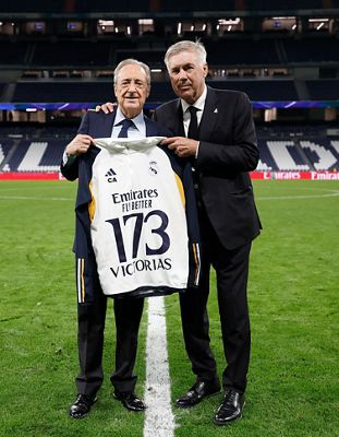 ancelotti cumple 173 victorias con el real madrid