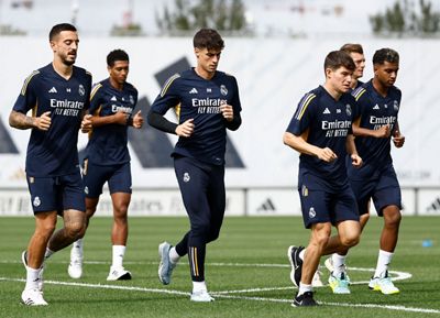 entrenamiento del real madrid