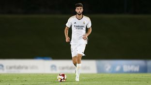 Once inicial del Castilla ante el Recreativo de Huelva