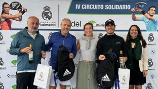 Tras el éxito de Las Rozas, el IV Circuito Solidario de Pádel Fundación Real Madrid by Unicaja Banco llega a Santander