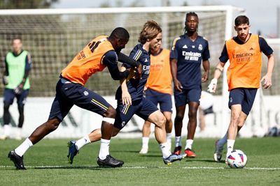 entrenamiento del real madrid