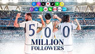 Real Madrid reaches 500 million followers on social media