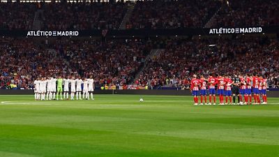 Minuto de silencio en el Metropolitano