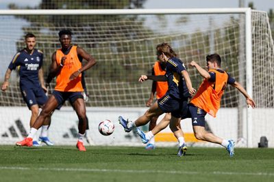 entrenamiento del real madrid