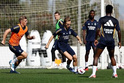 entrenamiento del real madrid