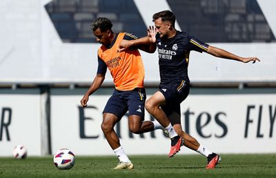 entrenamiento del real madrid