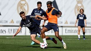 Último entrenamiento antes de visitar al Girona