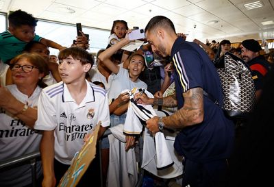 llegada del real madrid a gerona