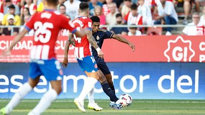 La asistencia magistral de Bellingham a Joselu en el 0-1