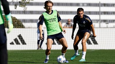 Real Madrid begin preparations for visit to Napoli