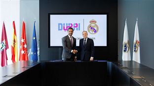 O Real Madrid e Visit Dubai anunciam um acordo de patrocínio global