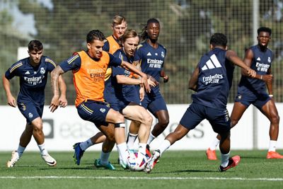 entrenamiento del real madrid