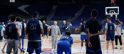 entrenamiento de los dallas mavericks en el wizink center
