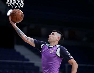 entrenamiento del real madrid de baloncesto en el wizink center