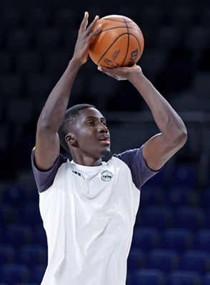 entrenamiento del real madrid de baloncesto en el wizink center