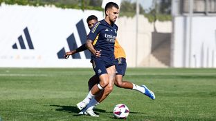 Primer entrenamiento de la semana en la Ciudad Real Madrid
