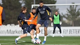 O Real Madrid continua a preparar o jogo contra o Sevilha
