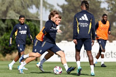 entrenamiento del real madrid