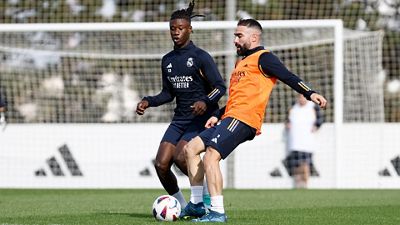 Último treino antes do jogo contra o Sevilha