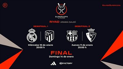 El Real Madrid-Atlético de semifinales de la Supercopa de España se jugará el 10 de enero