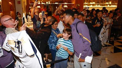 Así fue la llegada del Real Madrid a Barcelona