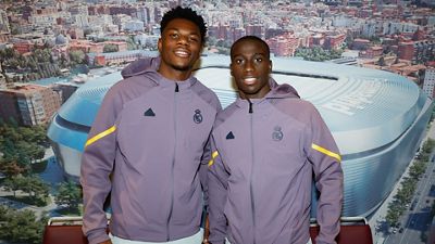 Mendy and Tchouameni take centre stage at signing session in Barcelona