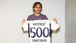 Modrić, 500 partidos con el Madrid: 'Es un orgullo lograrlo con el club más grande de la historia'