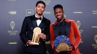Bellingham wins Kopa Trophy and Vini Jr. scoops Socrates Award