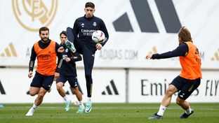 O plantel prepara o jogo contra o Rayo Vallecano