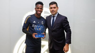 Vini Jr., bester Spieler der Liga 2022/23 für den spanischen Fußballverband (AFE)