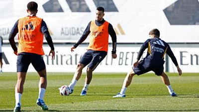 El Real Madrid prepara el partido contra el Valencia