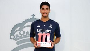Bellingham named Mahou Cinco Estrellas Player for October