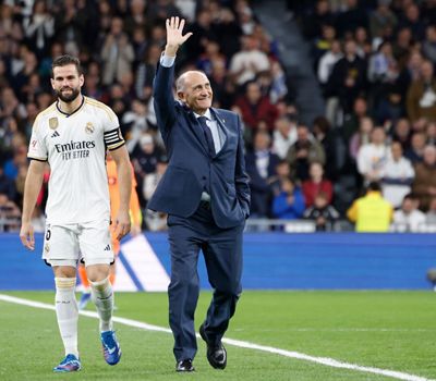 pirri hizo el saque de honor en el real madrid - valencia